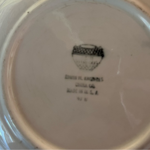 Floral Plate Made in USA Antique - Picture 2 of 2